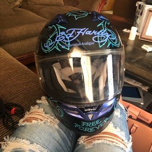 Woman’s XL Ed Hardy helmet